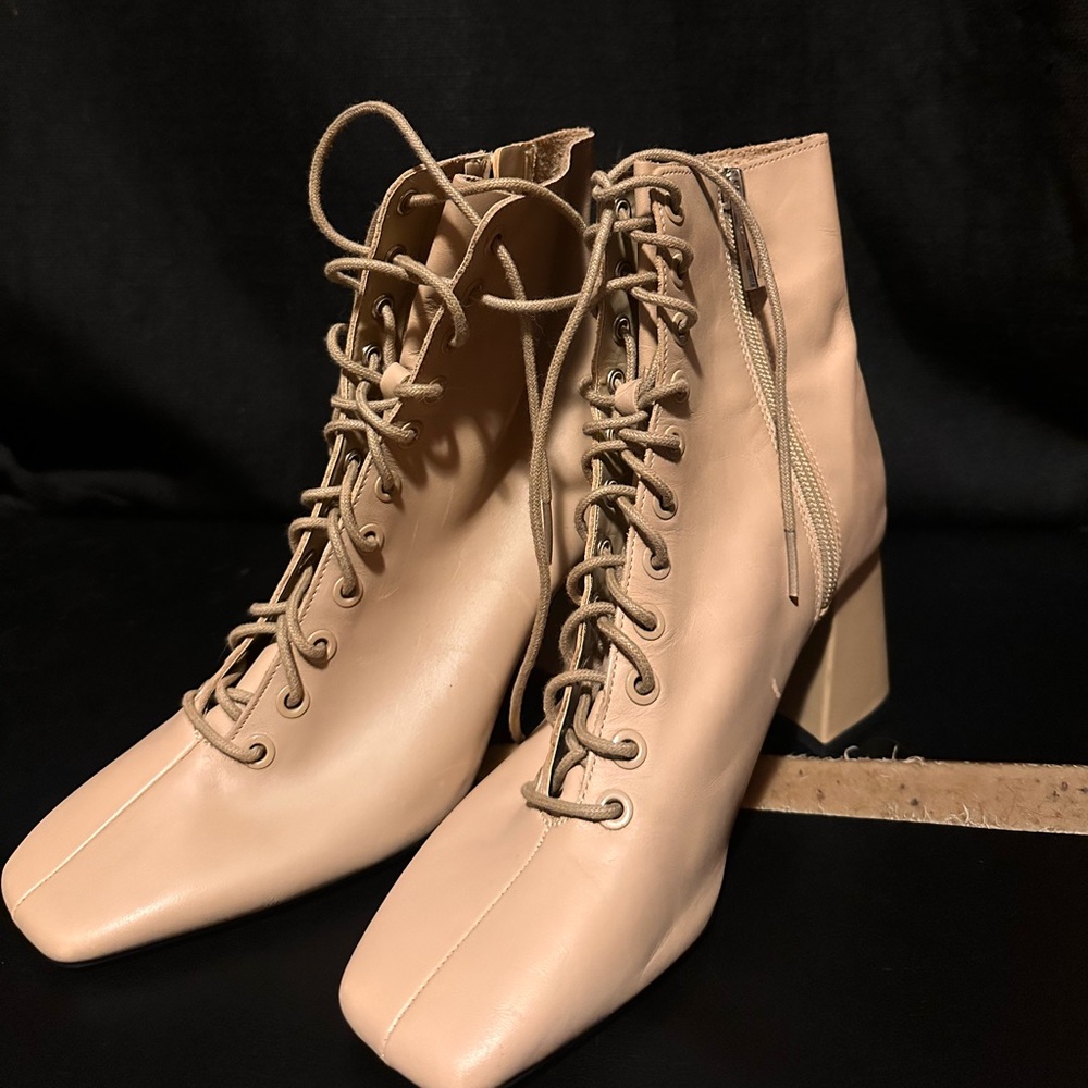 Zara Beige Ankle Boots